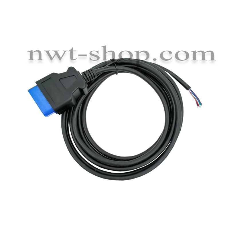 سوکت OBD با کابل 3 متري سر آبي