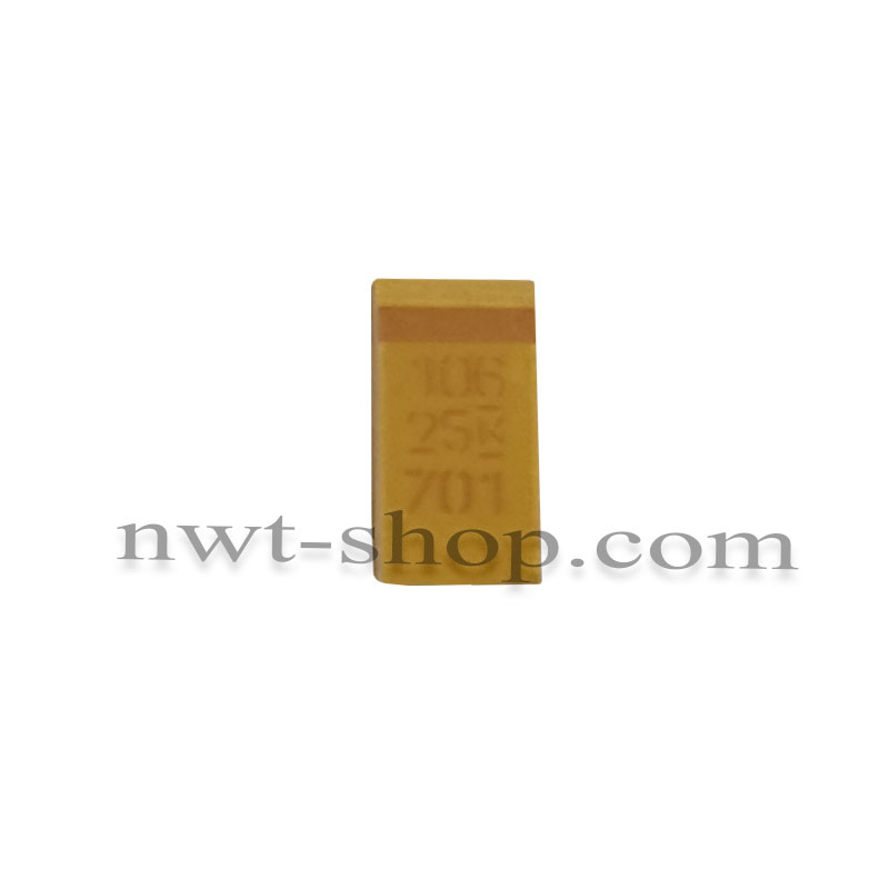 خازن تانتاليوم 10 ميکرو‌فاراد 25 ولت T491C106K025AT ORIGINAL