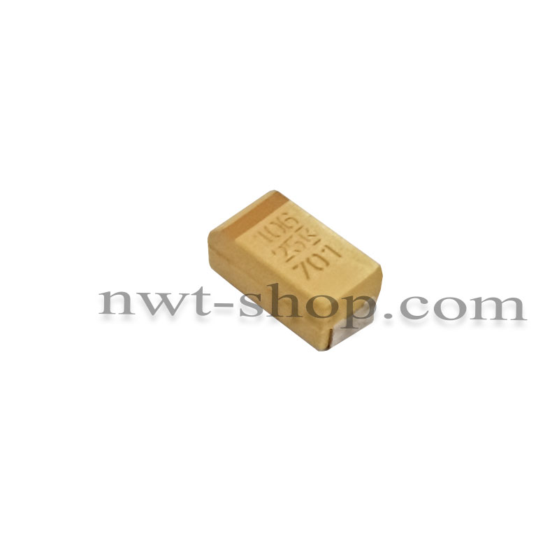 خازن تانتاليوم 10 ميکرو‌فاراد 25 ولت T491C106K025AT ORIGINAL